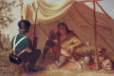 Osceola in Captivity, c.1837 by Captain Seth Eastman